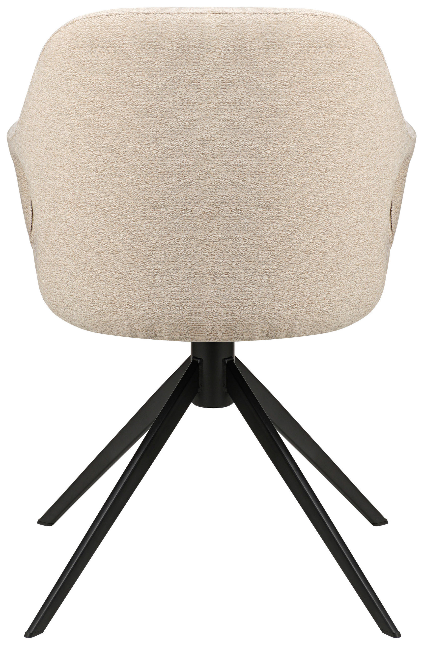 ARMLEHNSTUHL  in Eisen Webstoff  - Beige/Schwarz, Design, Textil/Metall (59,5/85,5/61,5cm) - Novel