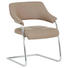 SCHWINGSTUHL in Leder, Metall Chromfarben, Hellbraun - Chromfarben/Hellbraun, Design, Leder/Metall (64/86/61cm) - Joop! SCHWINGSTUHL in Leder, Metall Chromfarben, Hellbraun - Chromfarben/Hellbraun, Design, Leder/Metall (64/86/61cm) - Joop!