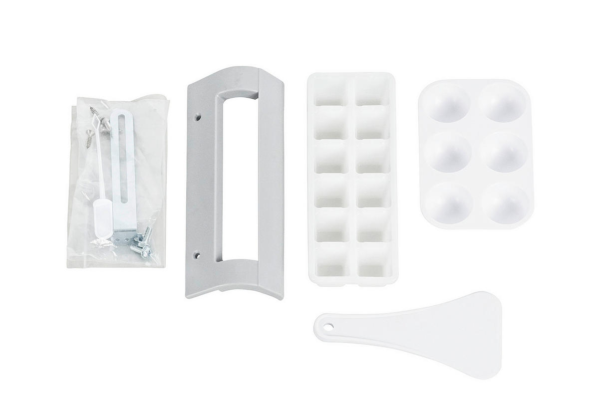 MINIKÜCHE 150 cm   in Grau, Weiß  - Alufarben/Weiß, KONVENTIONELL, Holzwerkstoff/Kunststoff (150cm) - Respekta