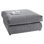 HOCKER in Textil Dunkelgrau  - Dunkelgrau/Schwarz, Design, Kunststoff/Textil (110/50/110cm) - Carryhome