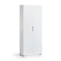 AKTENSCHRANK Weiß  - Weiß, Design, Glas/Holzwerkstoff (80/192/34cm) - Stylife