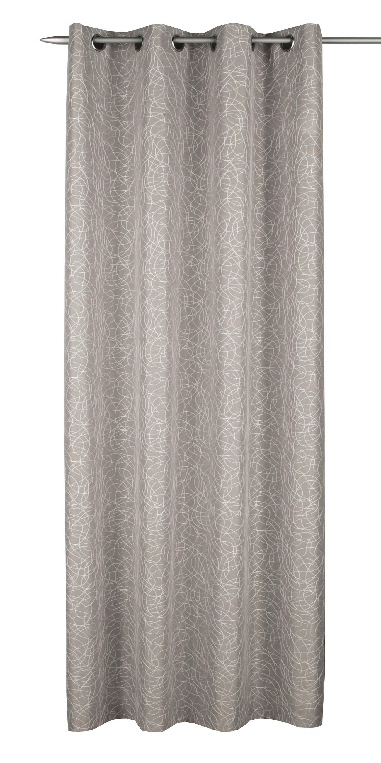 FERTIGVORHANG blickdicht  - Creme, Basics, Textil (135/245cm)