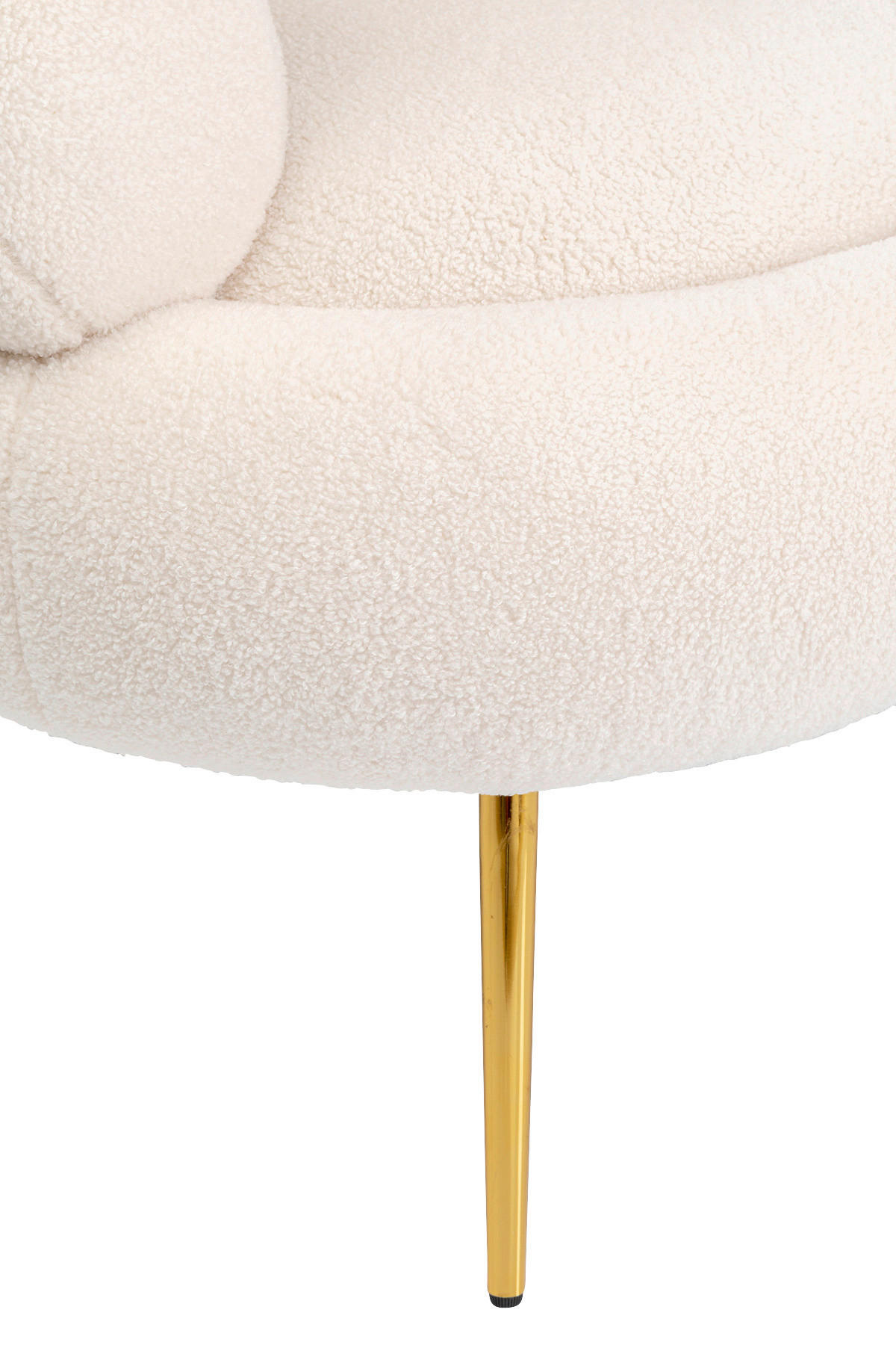COCKTAILSESSEL - Goldfarben/Creme, Textil/Metall (74/77/73cm) - Kare-Design