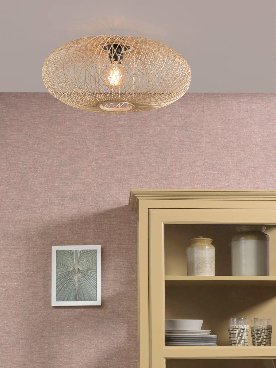 DECKENLEUCHTE  60/25 cm    - Naturfarben, Trend (60/25cm) - Good & Mojo