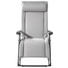 GARTEN-RELAXSESSEL Stahl - Anthrazit/Grau, KONVENTIONELL, Textil/Metall (60/120/64cm)