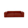 3-SITZER-SOFA Struktur Rostfarben  - Rostfarben/Schwarz, Design, Kunststoff/Textil (266/76/116cm) - MID.YOU