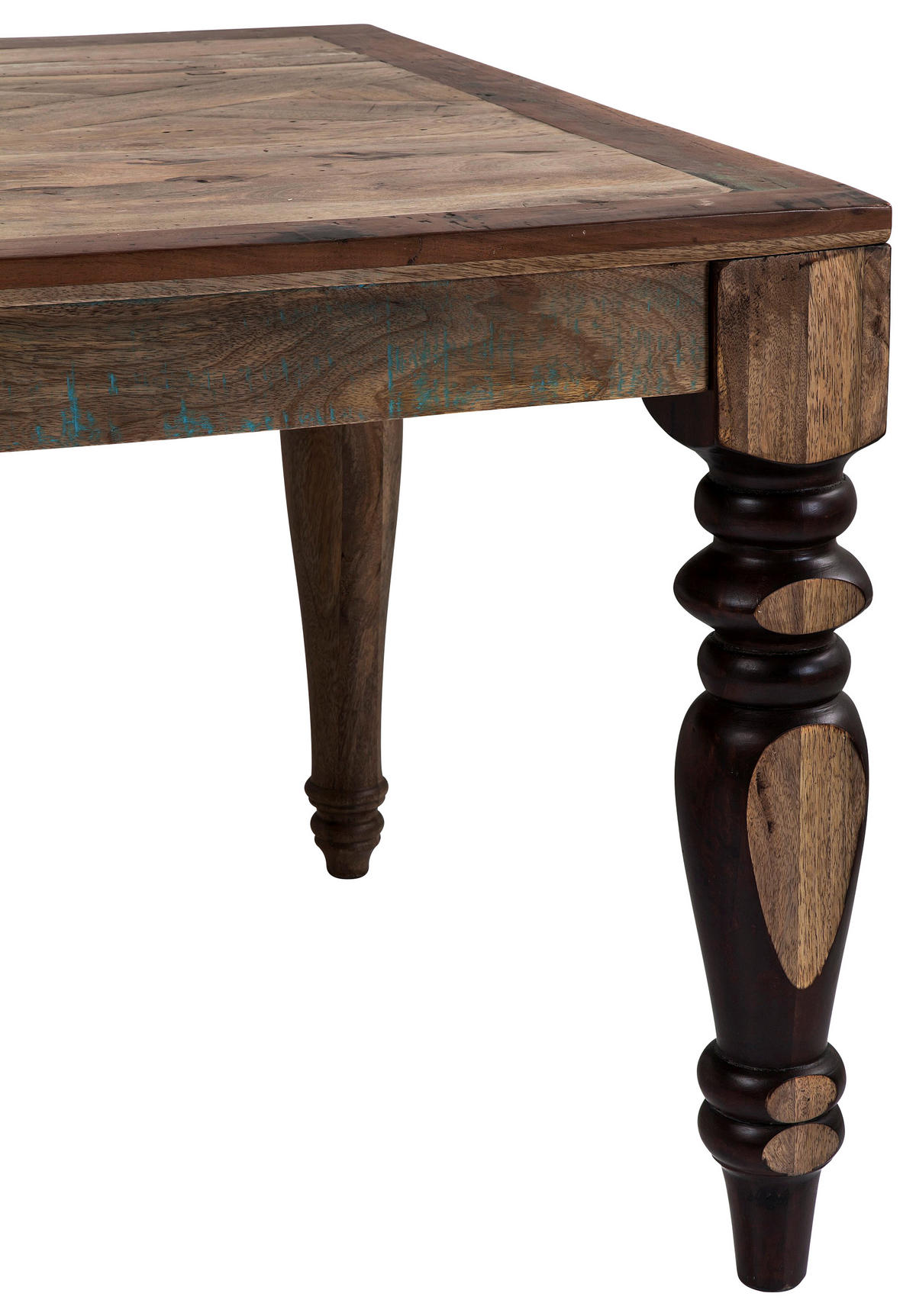 ESSTISCH Mangoholz, Pappel, Eukalyptusholz massiv rechteckig Braun  - Braun, Design, Holz (220/100/76cm) - Kare-Design
