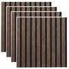 AKUSTIKPANEEL Echtholz, Nachbildung 40/40/2,1 cm 4 Stück  - Schwarz/Grau, Trend, Holz/Holzwerkstoff (40/40/2,1cm) - Boxxx