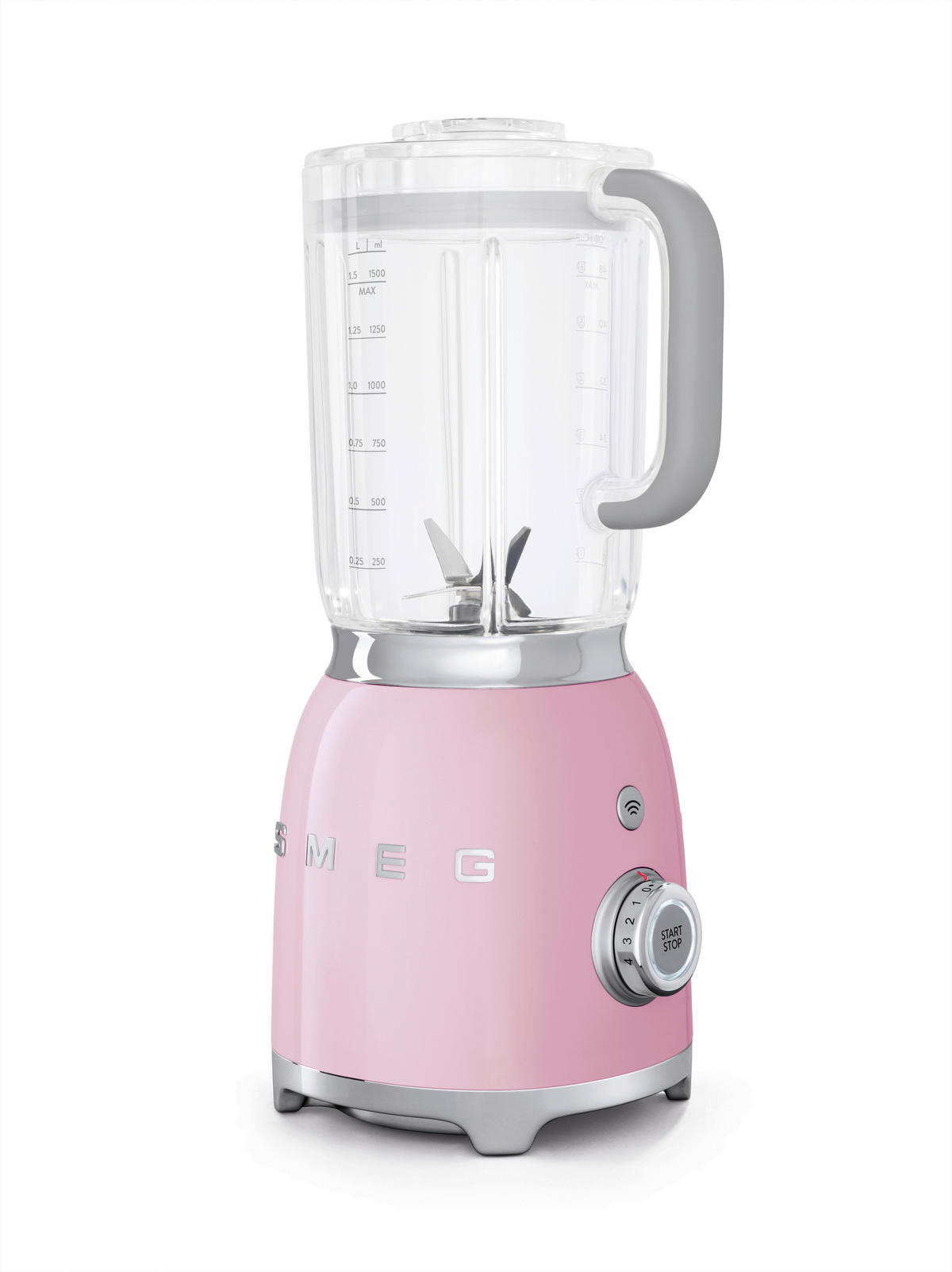 SAMOSTOJEĆI BLENDER BLF01PKEU  - svijetlo ružičasta, Basics, metal (19,7/39,7/16,3cm) - SMEG