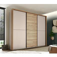 SCHWEBETÜRENSCHRANK 270/225/59 cm 3-türig Eichefarben, Kaschmir  - Kaschmir/Eichefarben, KONVENTIONELL, Holzwerkstoff/Metall (270/225/59cm) - Xora