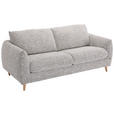 SCHLAFSOFA Flachgewebe Grau  - Naturfarben/Grau, Design, Holz/Textil (205/85/103cm) - Novel