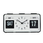 WECKER Schwarz, Weiß  - Schwarz/Weiß, Basics, Kunststoff (17,1/5,2/9cm) - Ambia Home