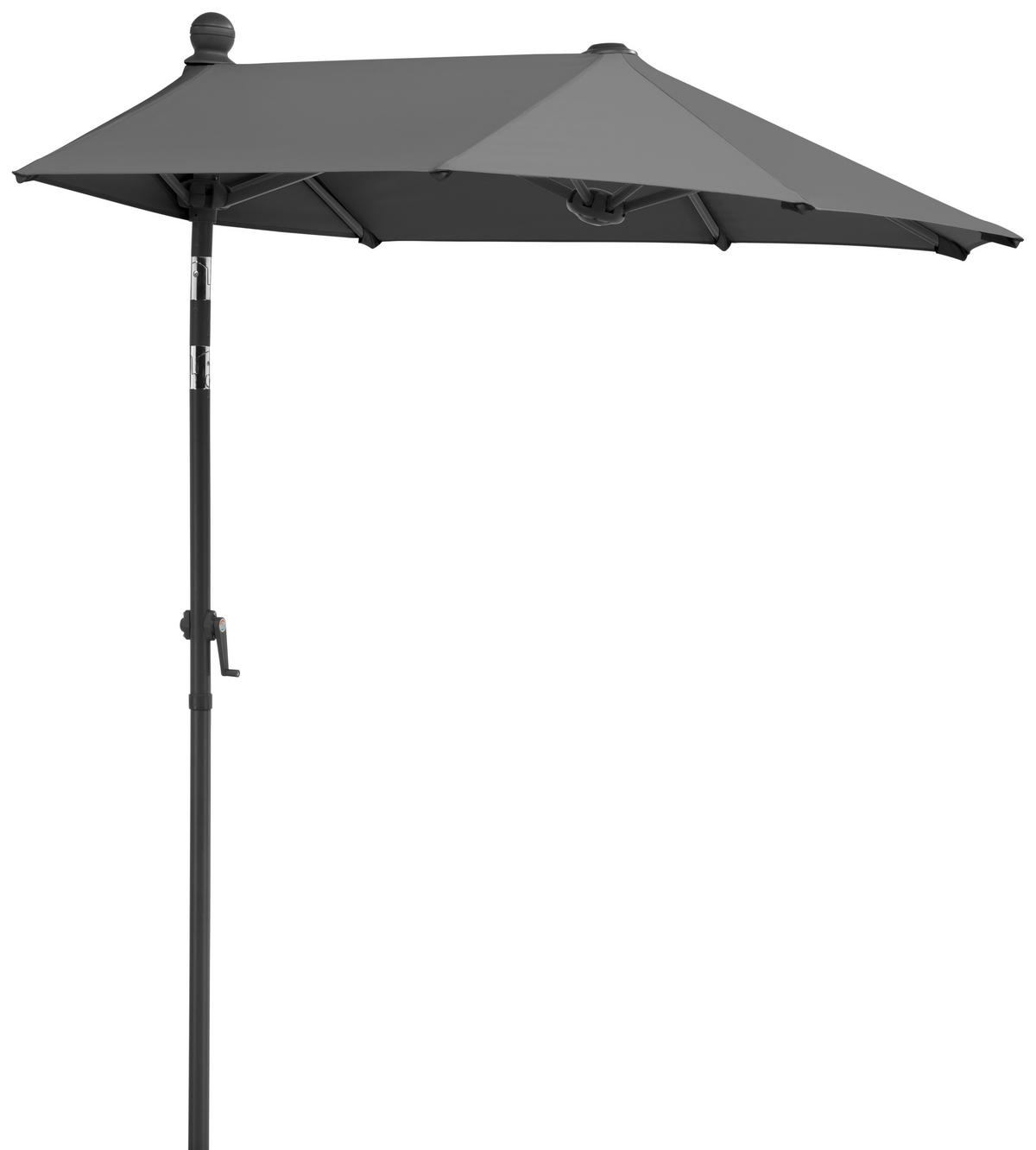 AMPELSCHIRM 150 cm Anthrazit  - Anthrazit, Basics, Textil/Metall (150/228/150cm) - Schneider