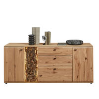 SIDEBOARD Eschefarben, Eiche Artisan  175/83/50 cm  - Anthrazit/Eschefarben, Natur, Holz/Holzwerkstoff (175/83/50cm) - Linea Natura