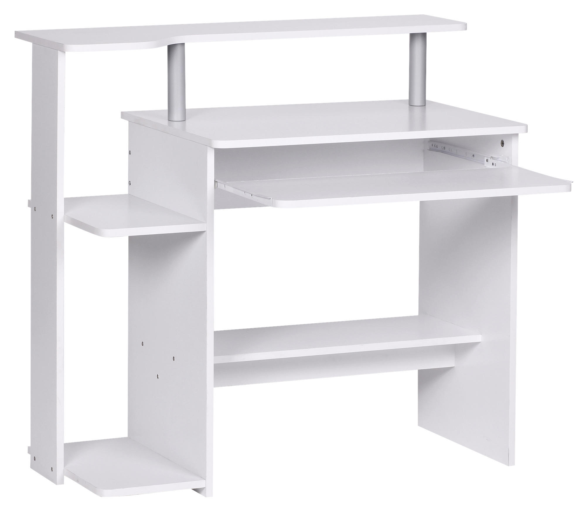 COMPUTERTISCH - Weiß, KONVENTIONELL, Holzwerkstoff (94/90,5/48,5cm) - MID.YOU
