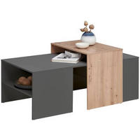 DOHÁNYZÓASZTAL faalapú anyag 115/70/50 cm   - grafitszürke/Artisan tölgy, Modern, faalapú anyag (115/70/50cm) - Hom`in