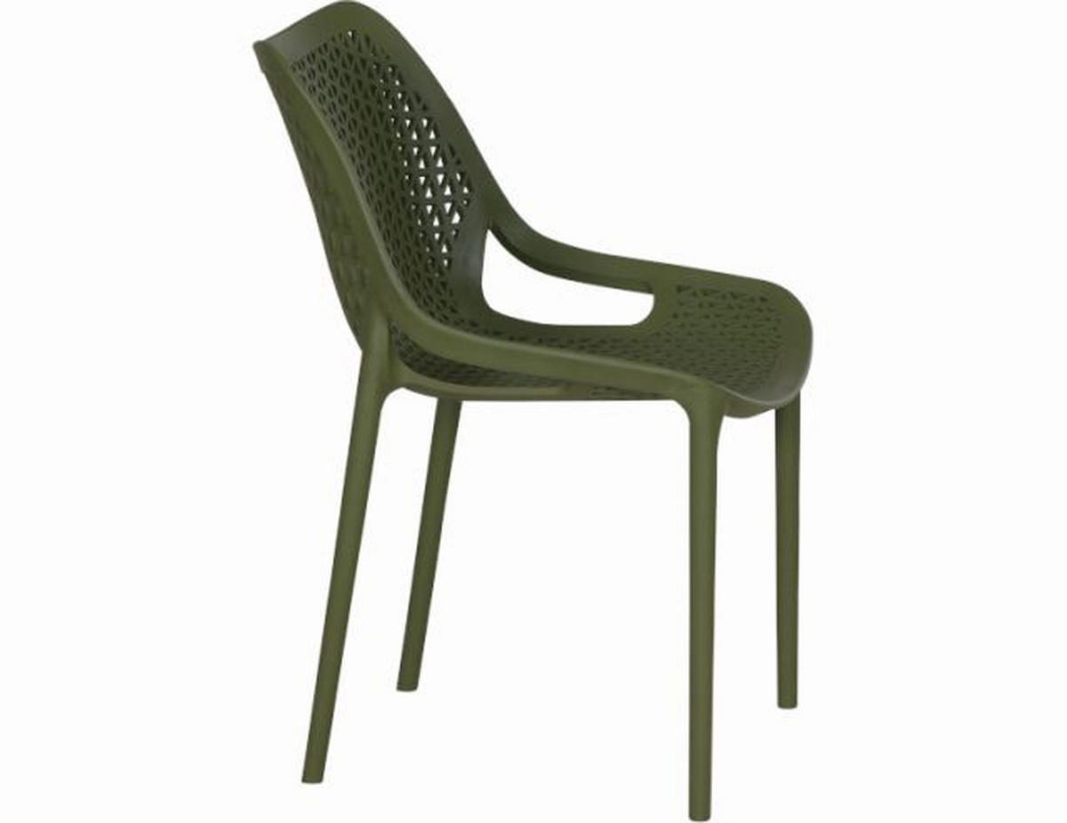 GARTENSTUHL-SET Olivgrün  - Olivgrün, Basics, Kunststoff (60/81/50cm) - Siena Garden