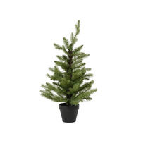 WEIHNACHTSBAUM 60 cm  - Dunkelbraun/Grün, Basics, Kunststoff/Metall (40/60cm) - X-Mas