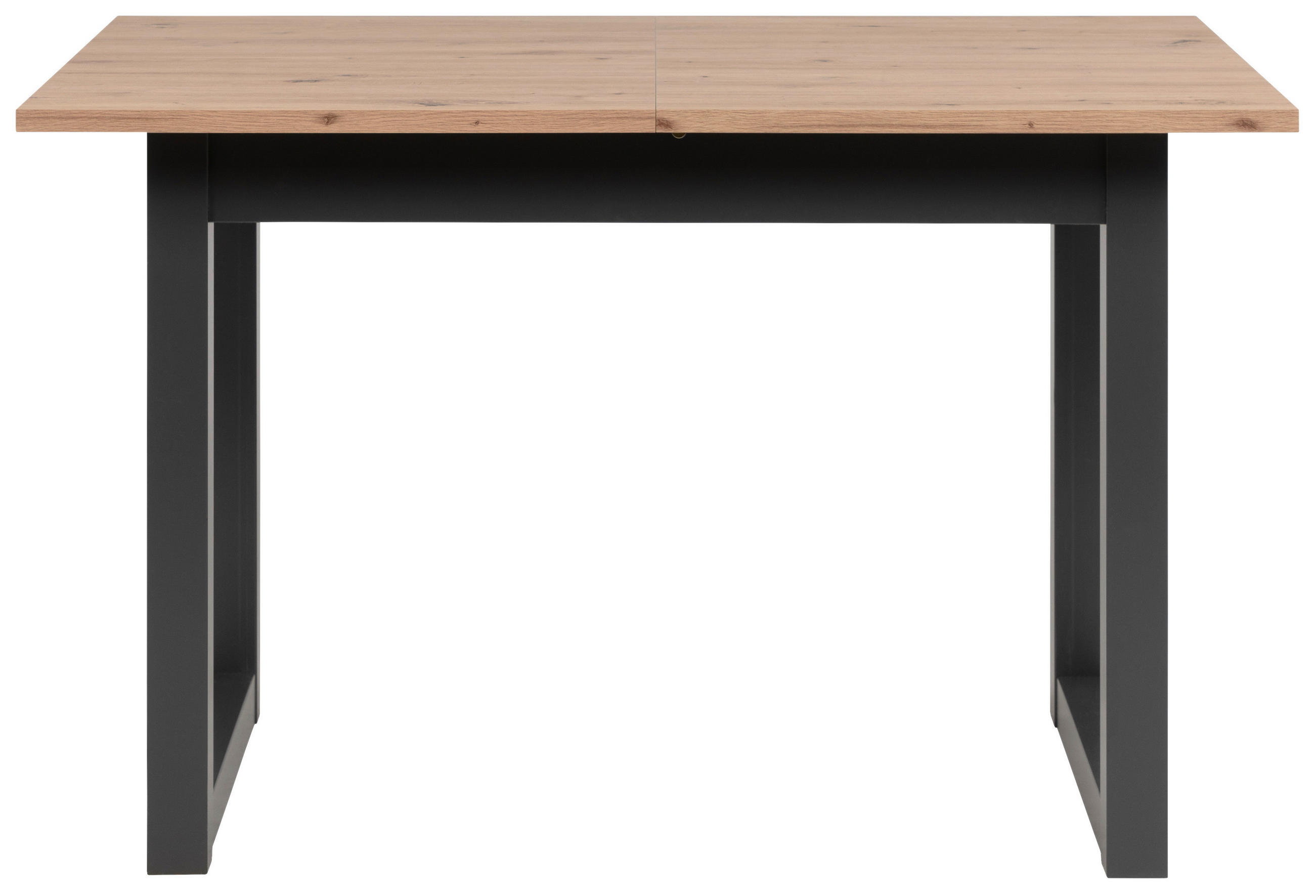 JÍDELNÍ STŮL, antracitová, dub artisan, 120/80/75 cm - antracitová/dub artisan, Basics, kompozitní dřevo (120/80/75cm) - MID.YOU