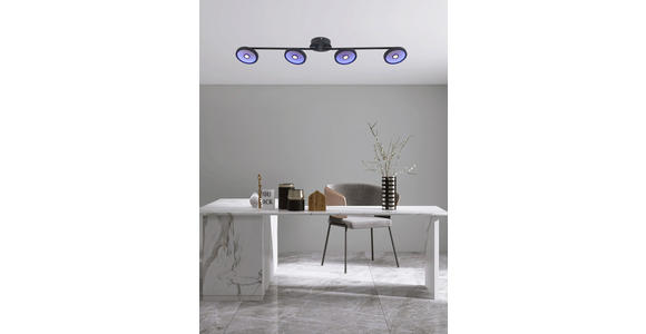 LED-STRAHLER 128/17/14 cm - Schwarz, LIFESTYLE, Kunststoff/Metall (128/17/14cm) - Novel