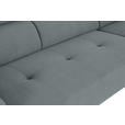 ECKSOFA in Feincord Anthrazit  205/280 cm  - Anthrazit/Schwarz, Design, Textil/Metall (205/280cm) - Xora