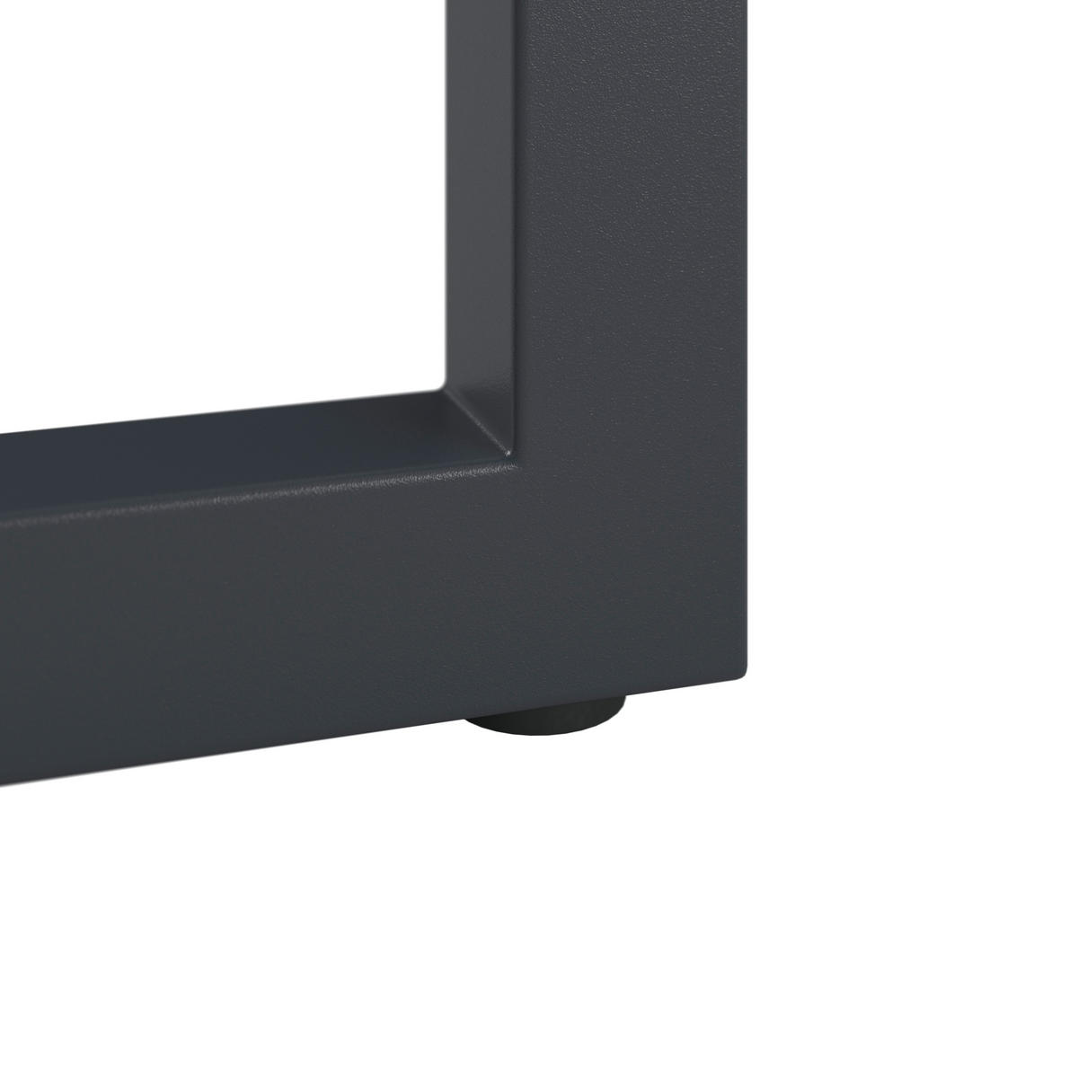 GARTENTISCH 200/90/76 cm Metall, Glas Anthrazit, Eichefarben rechteckig  - Eichefarben/Anthrazit, Modern, Glas/Metall (200/90/76cm) - Ambia Garden