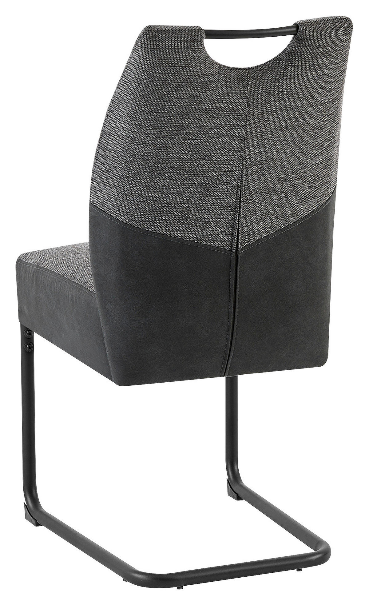 STUHL-SET 2 Stück mit Griff   - Anthrazit/Schwarz, MODERN, Metall (45/94/54cm) - Ambia Garden