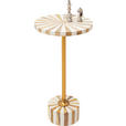 BEISTELLTISCH in Metall, Kunststoff, Holzwerkstoff 25/25/50 cm  - Goldfarben/Weiß, Design, Holzwerkstoff/Kunststoff (25/25/50cm) - Ambia Home