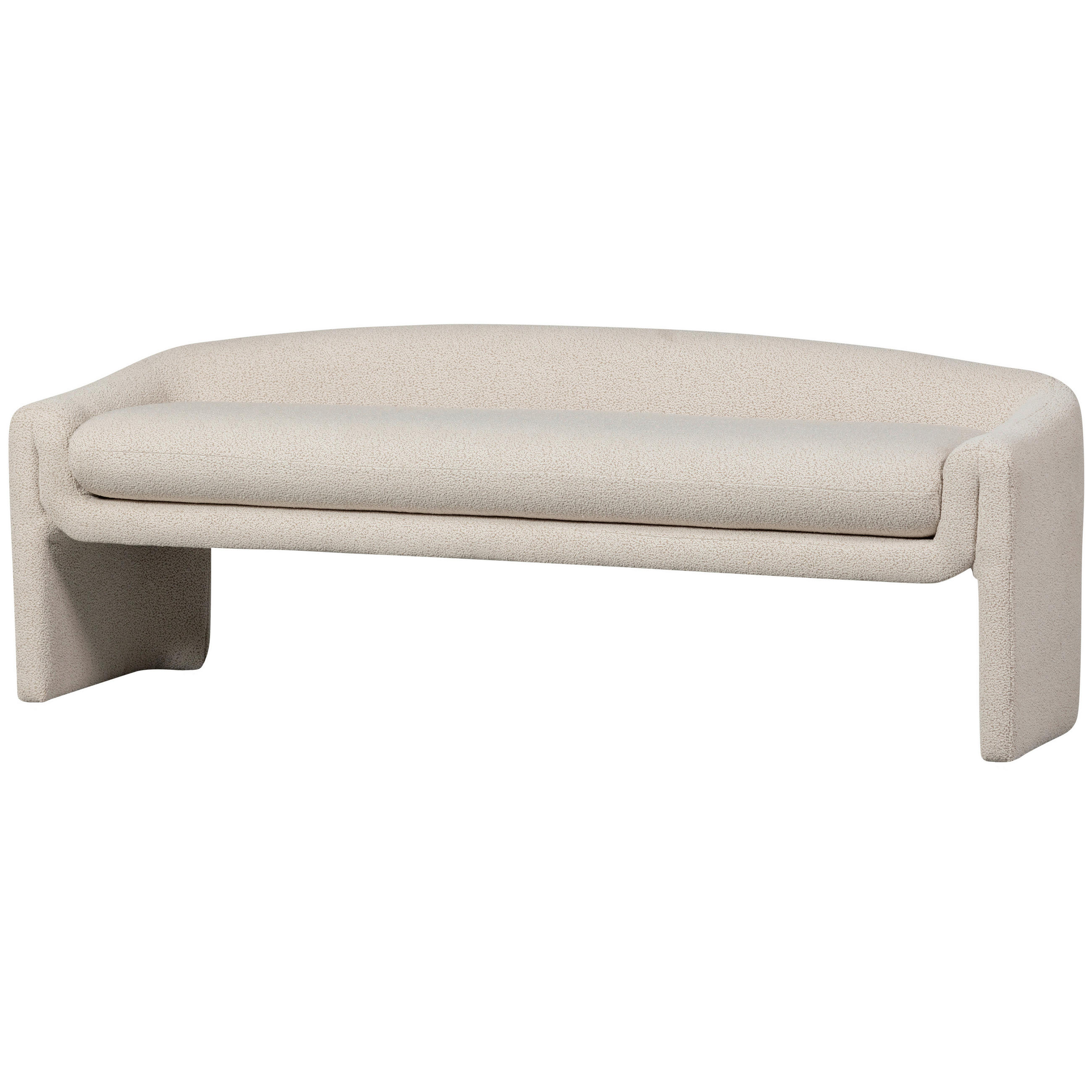 SITZBANK 160/60/52 cm Webstoff Beige  - Beige, Design, Textil (160/60/52cm) - Livetastic