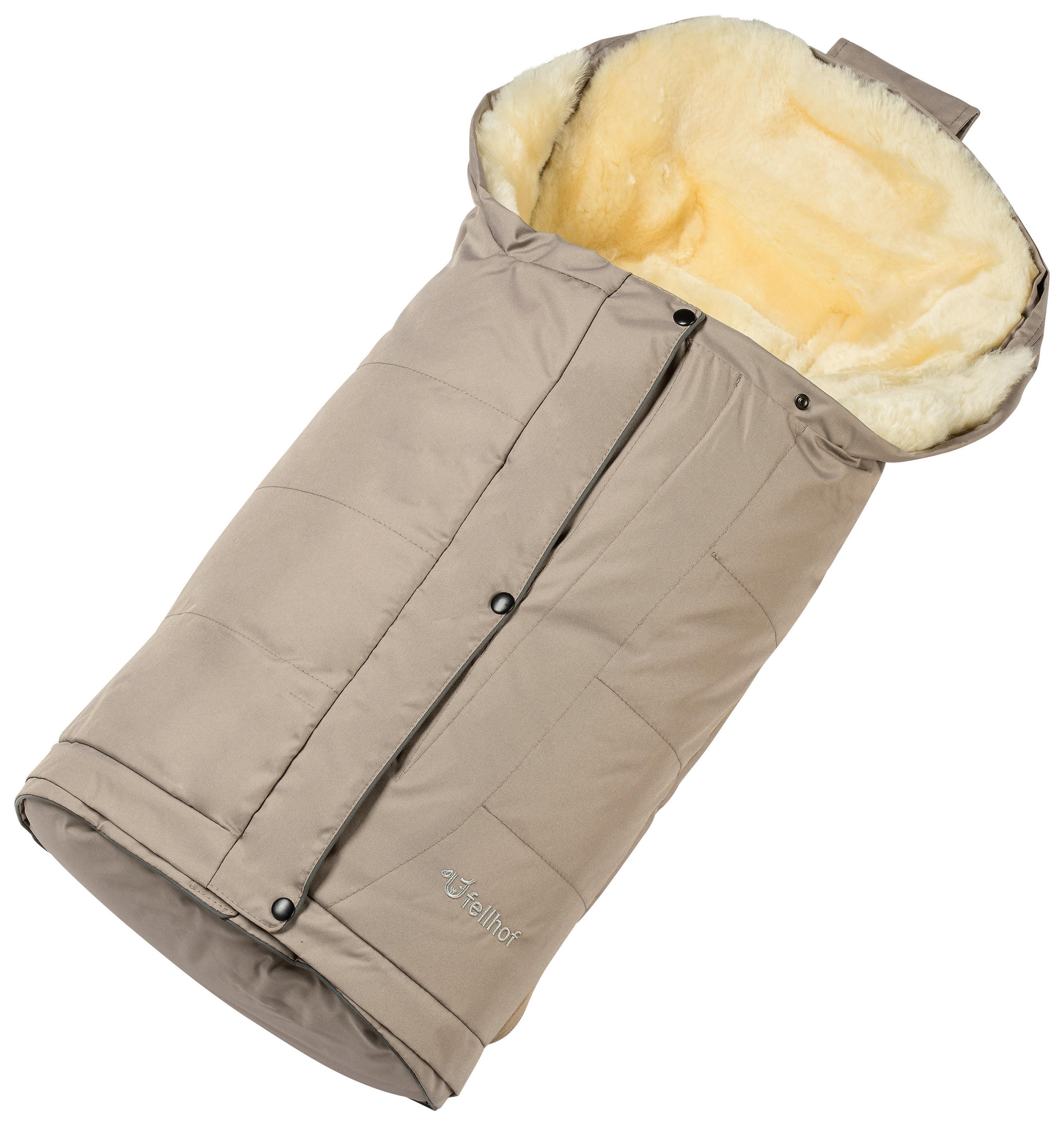 fellhof Buggy-Fellsack Lammfell Fußsack Kitzbühel Beige 45x5x106 cm