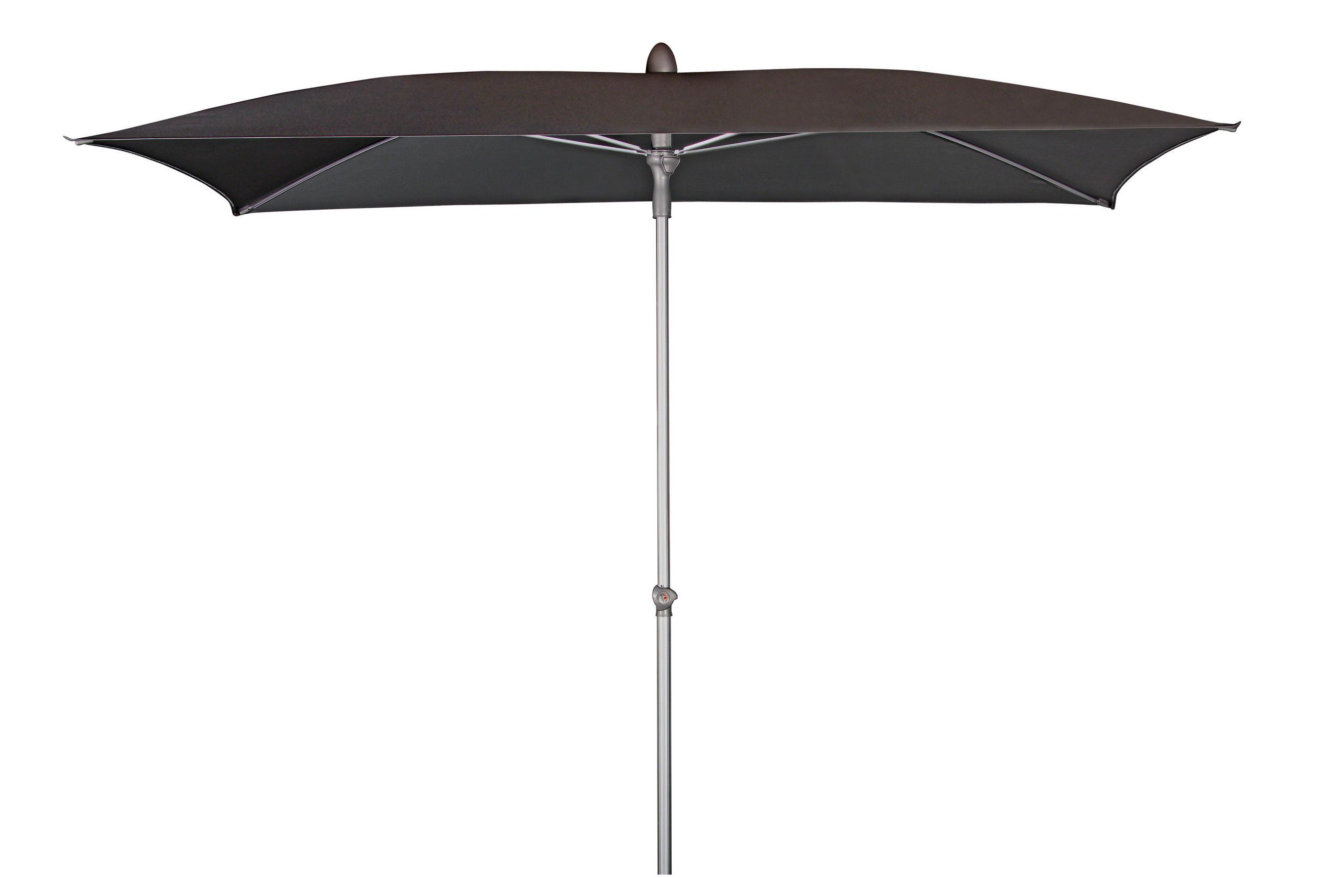 SONNENSCHIRM 225x120 cm Anthrazit  - Anthrazit/Silberfarben, KONVENTIONELL, Textil/Metall (225/120cm) - Doppler