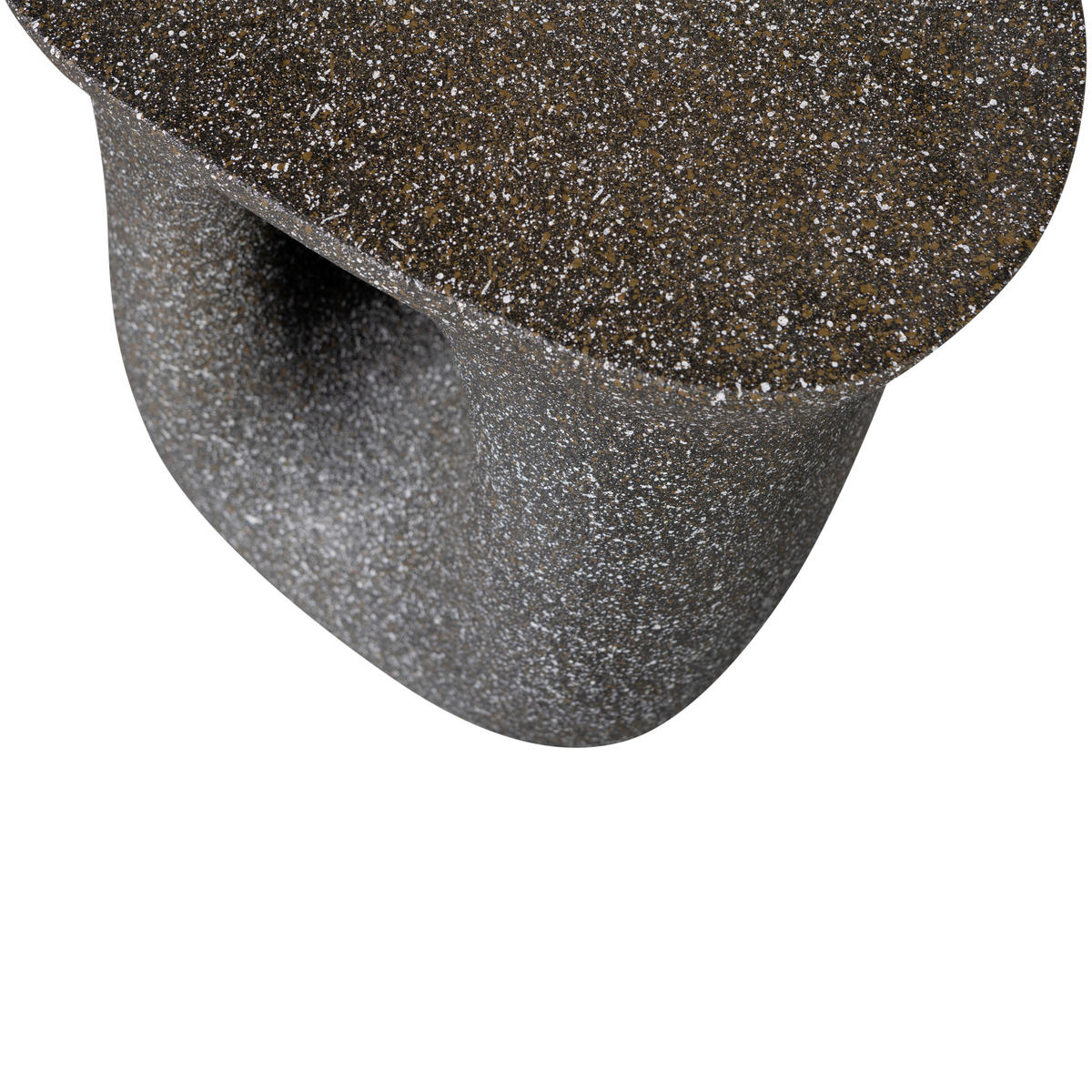 BEISTELLTISCH 42/33/45 cm Moson Schwarz organisch  - Schwarz, Design, Keramik/Metall (42/33/45cm) - Livetastic