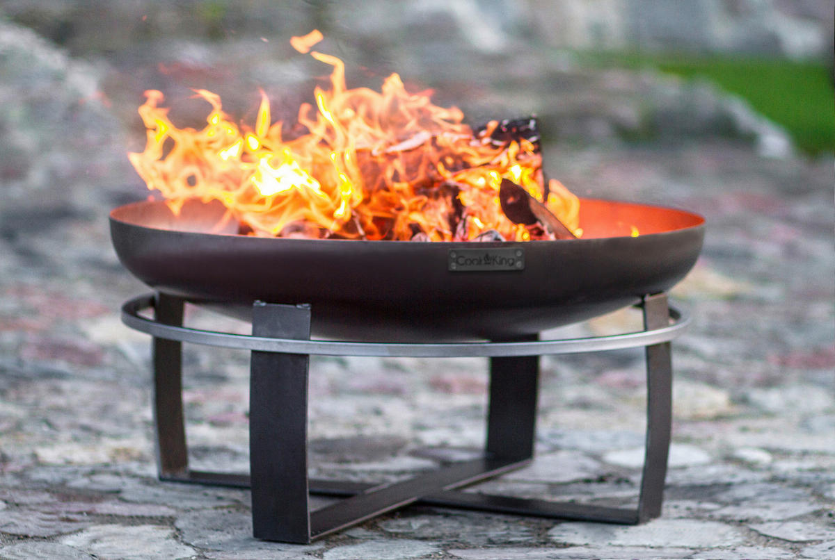 FEUERSCHALE  - Schwarz, Basics, Metall (60/36cm) - Ambia Garden