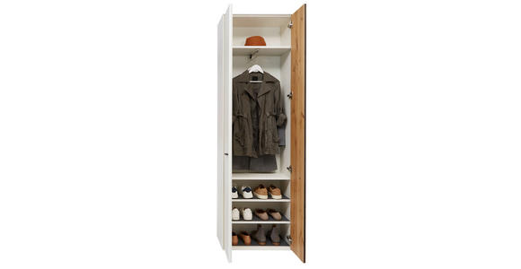 GARDEROBENSCHRANK 61,9/205,5/37,1 cm - Wildeiche/Eichefarben, Design, Holz/Holzwerkstoff (61,9/205,5/37,1cm) - Dieter Knoll