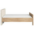 BETT 120/200 cm  in Champagner, Sonoma Eiche  - Champagner/Sonoma Eiche, Design, Holzwerkstoff/Textil (120/200cm) - Novel