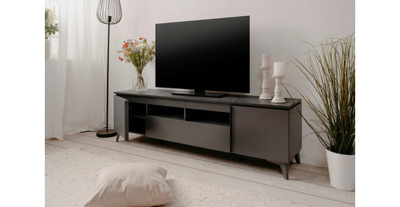 TV-ELEMENT 177/51,5/40 cm  - Schieferfarben/Anthrazit, KONVENTIONELL, Holzwerkstoff/Kunststoff (177/51,5/40cm) - Carryhome