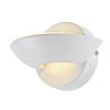 LED-WANDLEUCHTE Sammy 16,5/11 cm   - Weiß, Design, Glas/Metall (16,5/11cm) - Globo