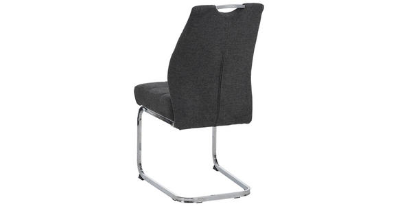 SCHWINGSTUHL in Eisen Cord - Chromfarben/Dunkelgrau, Design, Textil/Metall (46/96/61.5cm) - Carryhome