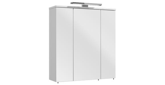 SPIEGELSCHRANK 65/72/20 cm  - Chromfarben/Weiß, Basics, Glas/Holzwerkstoff (65/72/20cm) - Xora