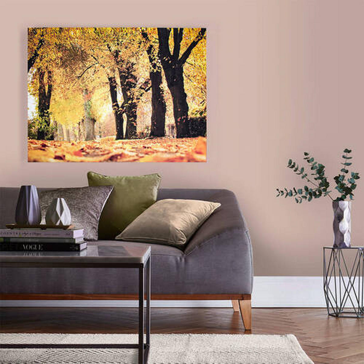 LEINWANDBILD Landschaft & Natur 75/100/3 cm  - Multicolor, Basics, Wellpappe/Textil (75/100/3cm)