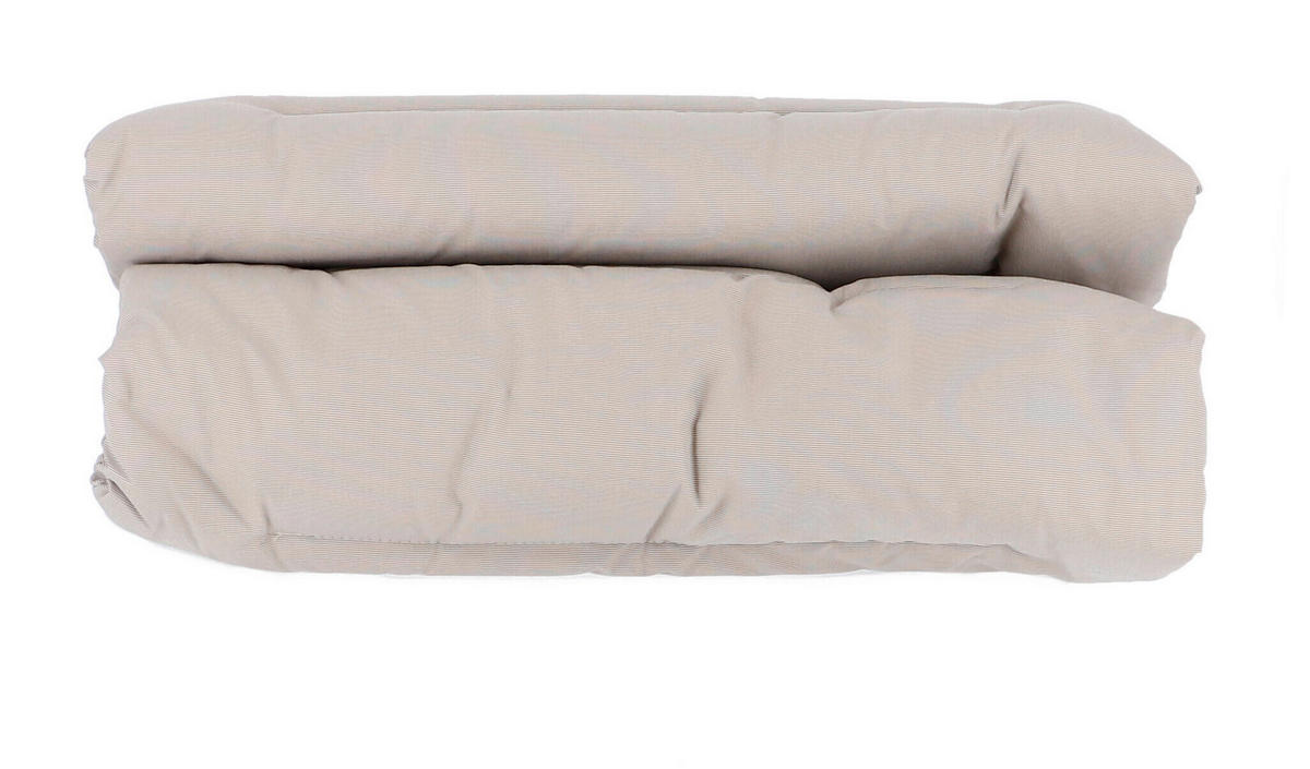 LIEGENAUFLAGE in Taupe Uni  - Taupe, Basics, Textil (78/6/195cm) - FIAM