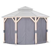 PAVILLON-SEITENTEIL  - Grau, Basics, Textil (147/228cm) - Modante
