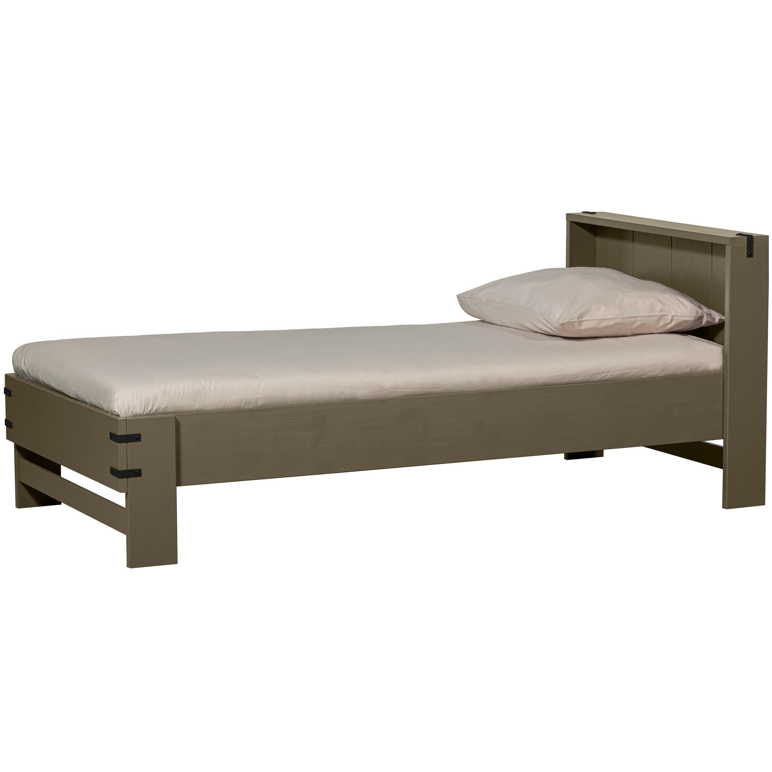 BETT 200/90 cm  in Grün  - Grün, Design, Holz (200/90cm) - Livetastic