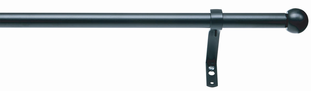 KOMPLET GARNIŠNA crna metal - crna, Osnovno, metal (200-360cm)