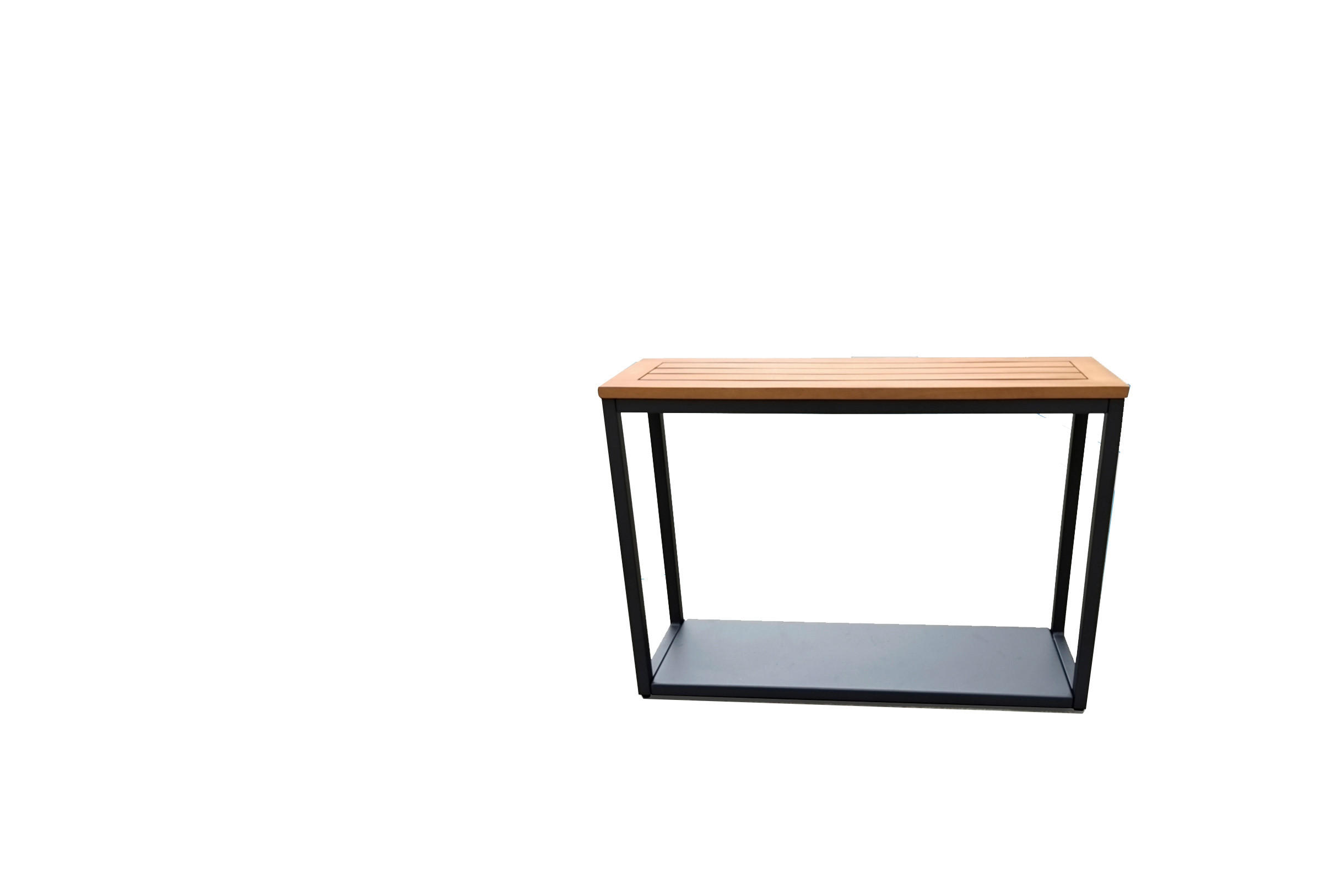 GARTENTISCH Holz, Metall rechteckig  - Anthrazit/Akaziefarben, Basics, Holz/Metall (23/54/75cm) - Acamp