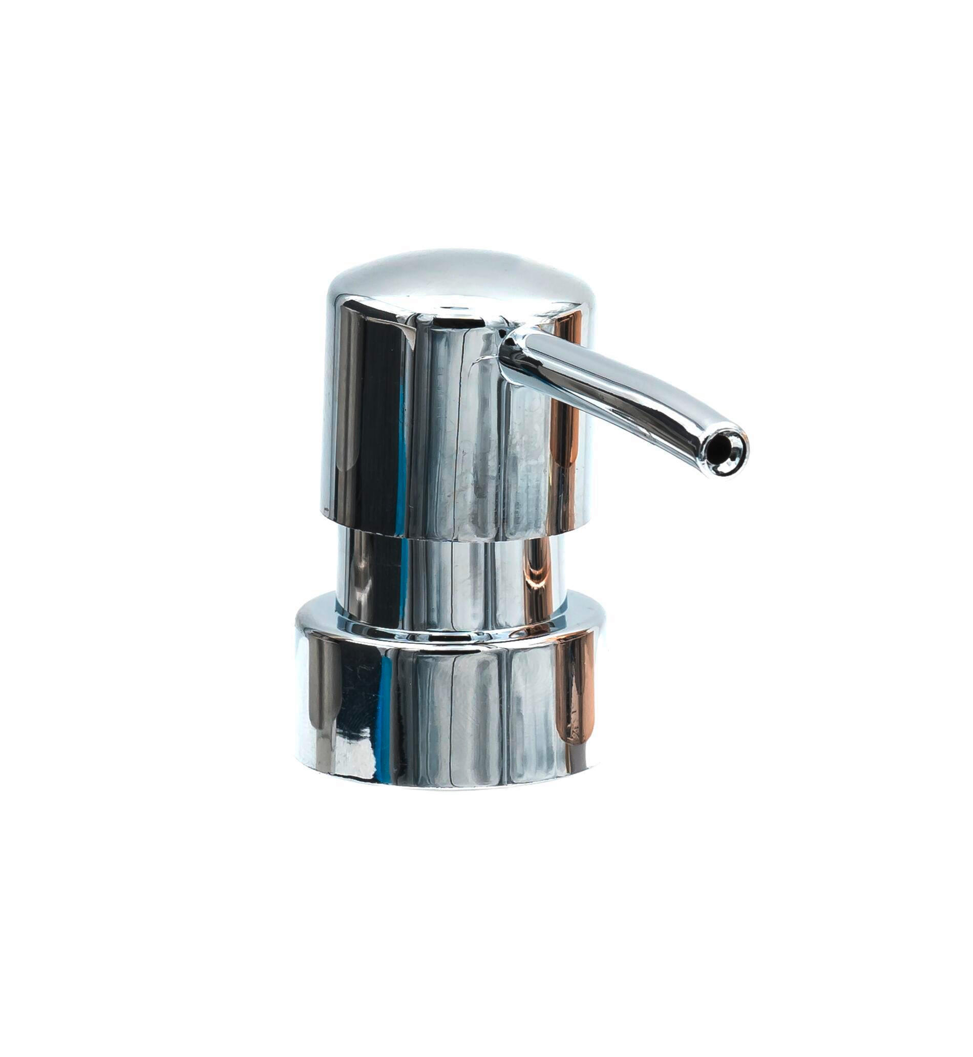 Pumpenkopf Kunststoff  - Chromfarben, Basics, Kunststoff (7,2/10,5/3,4cm) - Sadena