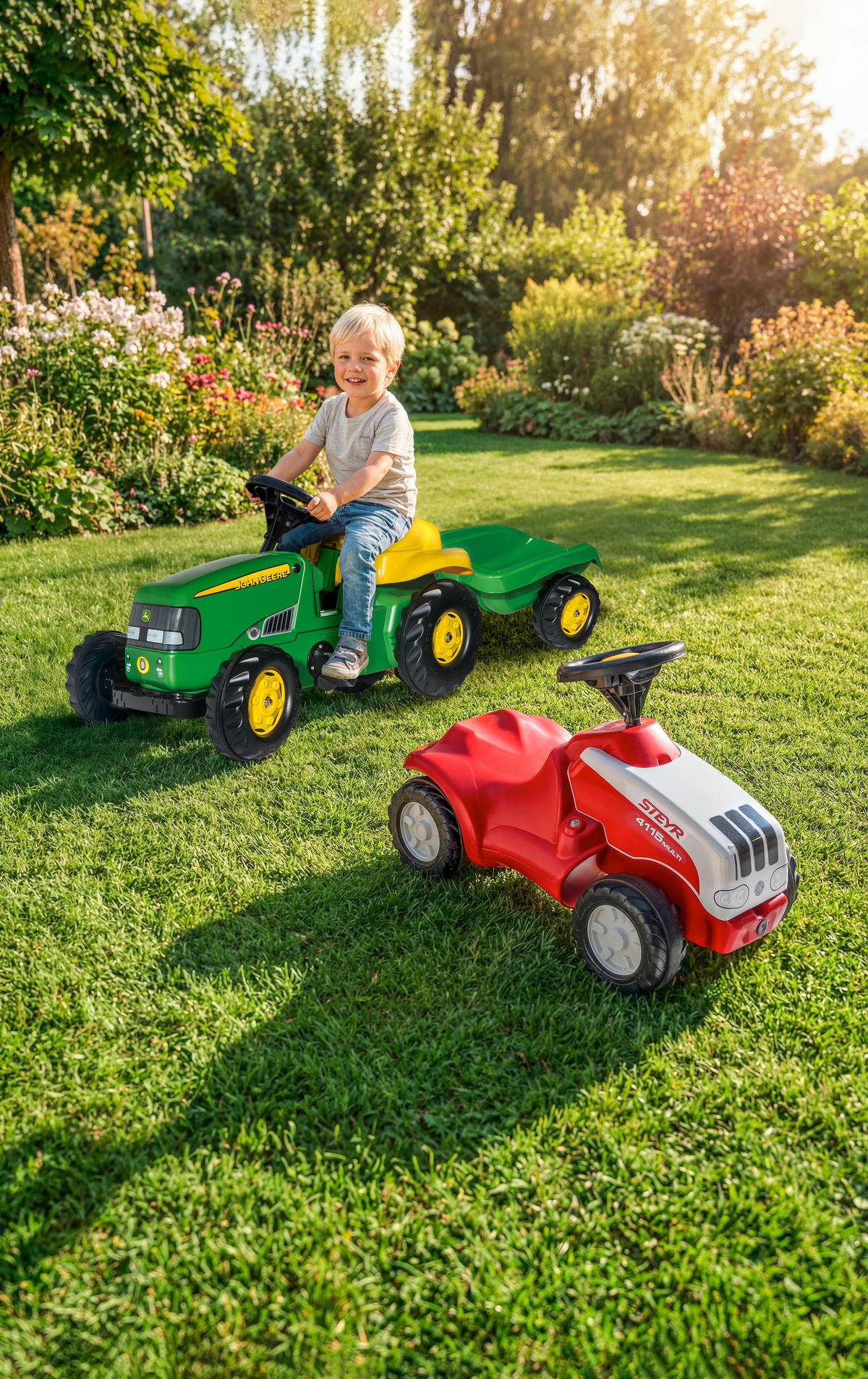 KINDERTRAKTOR - Grün, KONVENTIONELL, Kunststoff