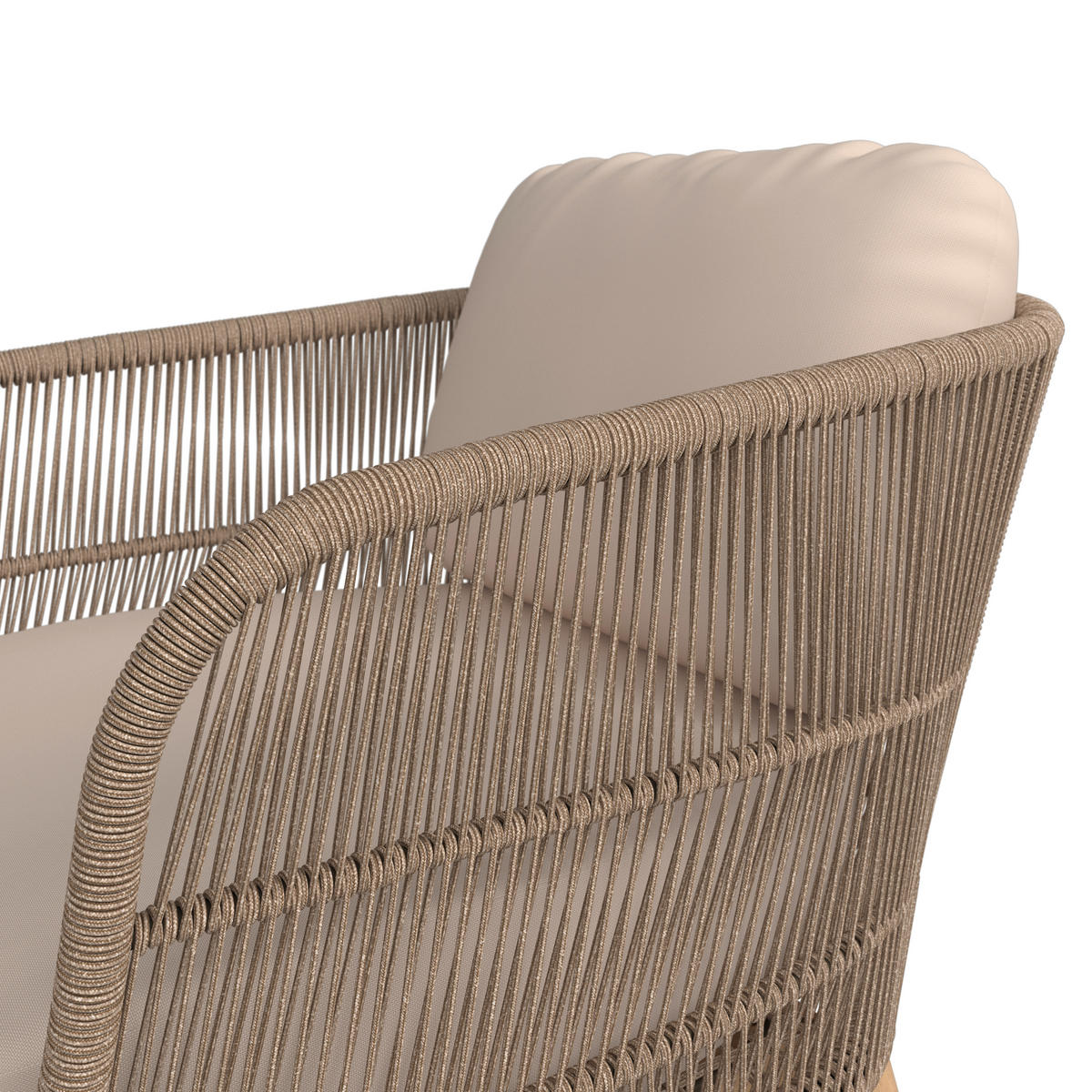 LOUNGE NASLANJAČ robinija masivno aluminij  - Natur, kovina/tekstil (76/68/80cm) - Ambia Garden