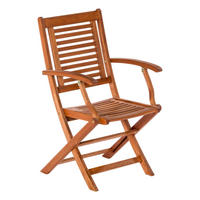 GARTENSESSEL-SET in Holz Naturfarben  - Naturfarben, Basics, Holz (52/93/57cm) - Gardenson