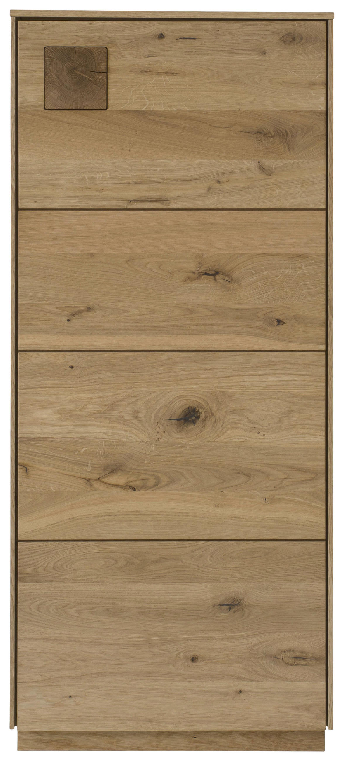 HIGHBOARD  63/146/44 cm  - Wildeiche, Natur, Holz/Holzwerkstoff (63/146/44cm) - Linea Natura